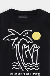 Boys Puff Printed Summer Vibes Tee